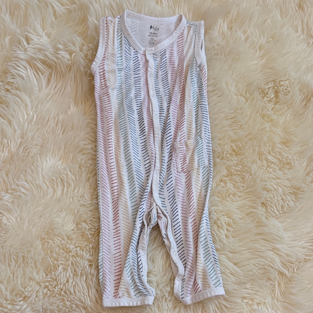 Striped Sleeveless Romper